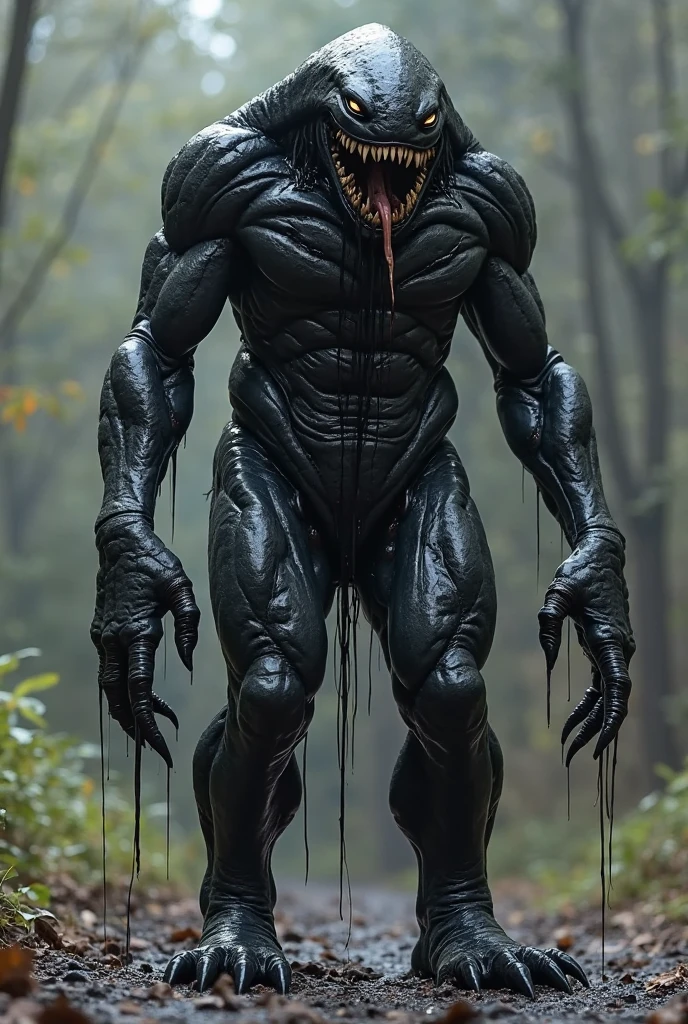 Human with spider head 
