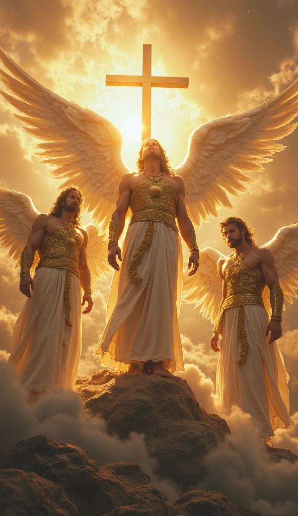 Illustration 7 archangels for a painting that is male and more lively 