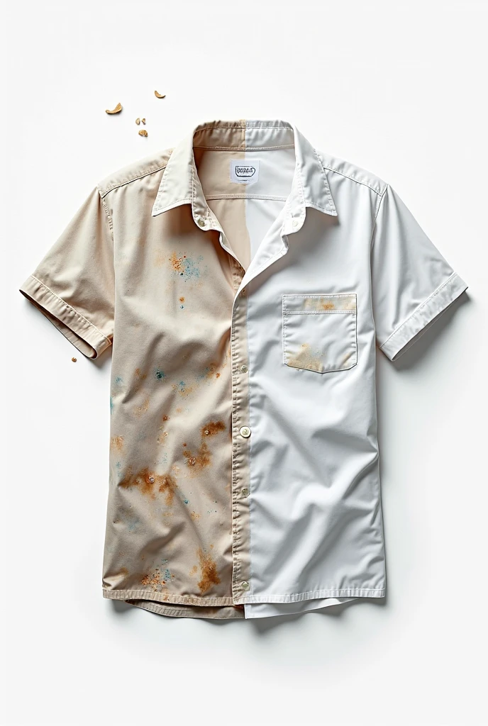 T shirt stone wash con cuello