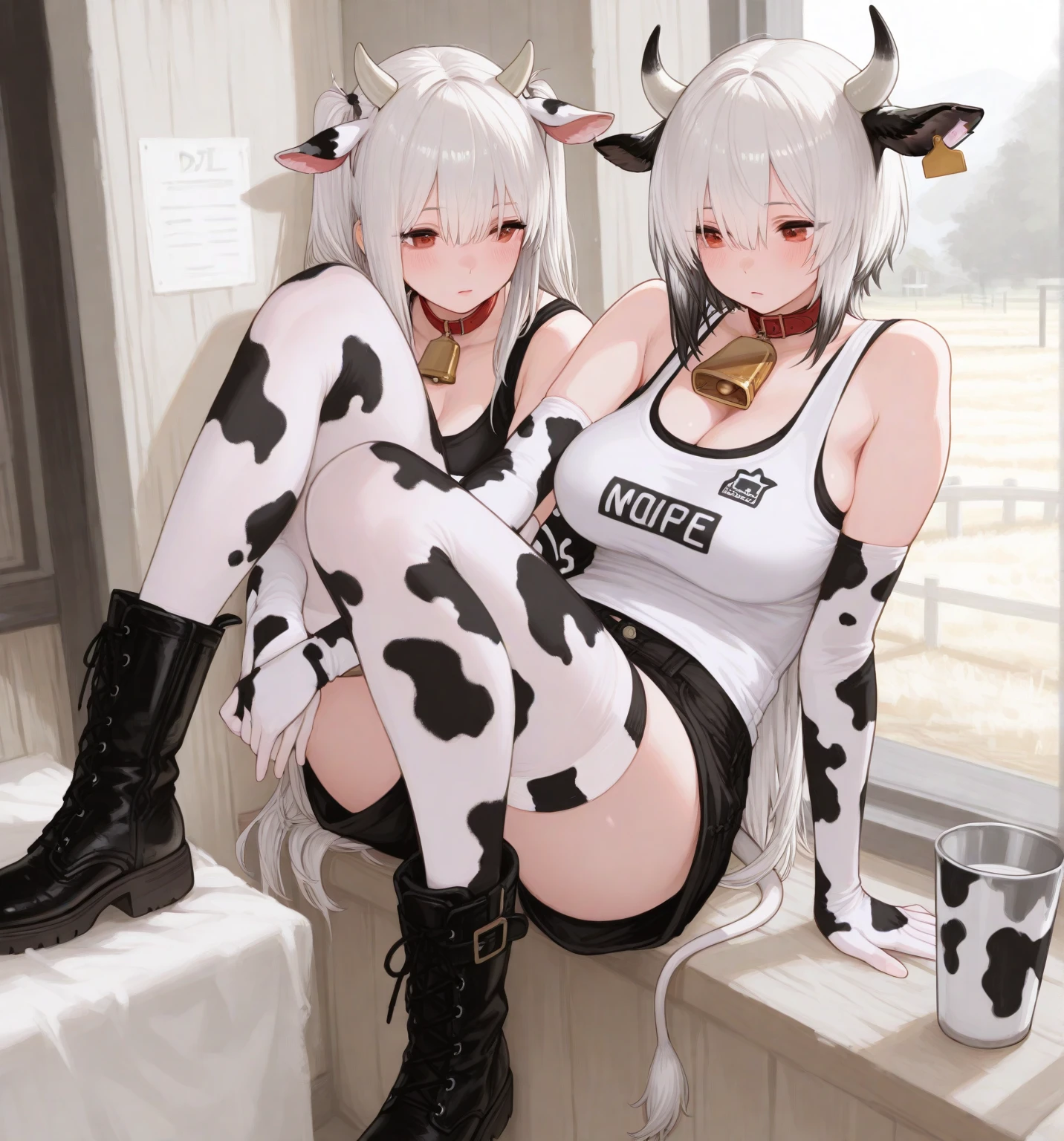 dairy cattle,Beautuful Women,Fury