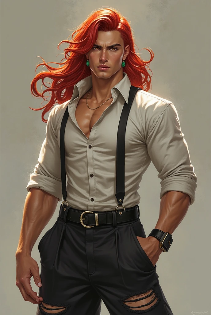 (hyper-realistic digital illustration), (perfect face:1.1), (high detail:1.1) like a renaissance sculpture, extremely handsome male, (naked body), wearing micro black tiny g-string, mage long red robes, clean shaved, front view, lying on his back, holding legs raised, athletic body, (white skin), bare chest, flat chest,(long orange hair scruffy ), serene expression, small waist, muscular. best quality, high-resolution , (unreal engine) , (octane render , ultra-realistic , best quality , highly detail painting , super detail , dynamic angle , super-resolution , maxiumum clarity and sharpness , hdr) ,(((photorealistic))) , ((real men)) , nsfw , ((ultra realistic)) , (hyper realistic) , (huge nipples) , ((long nipples)) , big butt ,(super sexy man)