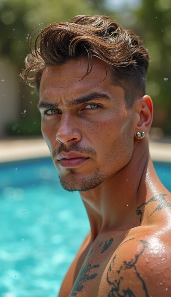 please make this man&#39;s eyebrows different