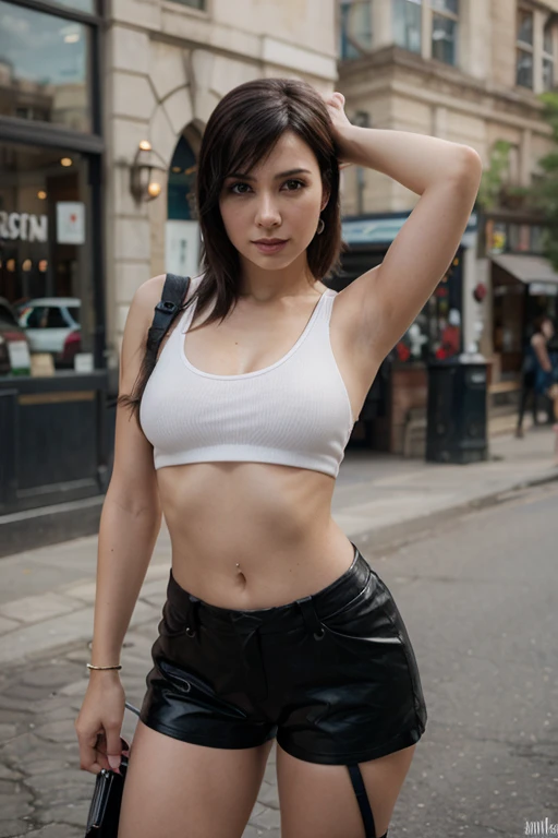 ミニスカポリス、アフリカン、Western American style street, police officer, ((full body)), ((photo)), ((best qualtiy, 8K, tmasterpiece:1.3)), Focus:1.2, perfect figure beautiful girl:1.4, 1girl, cowboy shot, look at viewer, eyes facing the camera, incredibly absurd, beautiful and cute girl with a photorealistic face, showcasing top-quality craftsmanship, African-American woman enforcing parking regulations on a Western American street, 24 years old, short bob black hair, shiny hair, bangs, ears exposed, short hair at the nape, big round eyes, long eyelashes, double eyelids, small nose, high nose bridge, well-defined eyebrows, smiling face, white teeth, tanned skin, healthy complexion, well-formed eyebrows and eyelashes, tall, slender, glamorous, E-cup breasts, police uniform, navy jacket and miniskirt, white shirt, full police equipment, silver ring and necklace, black leather gloves and belt, ear piercings, pretty older woman, beautiful, sociable, cheerful, loves to talk, curious, strong sense of justice, likes animals, October