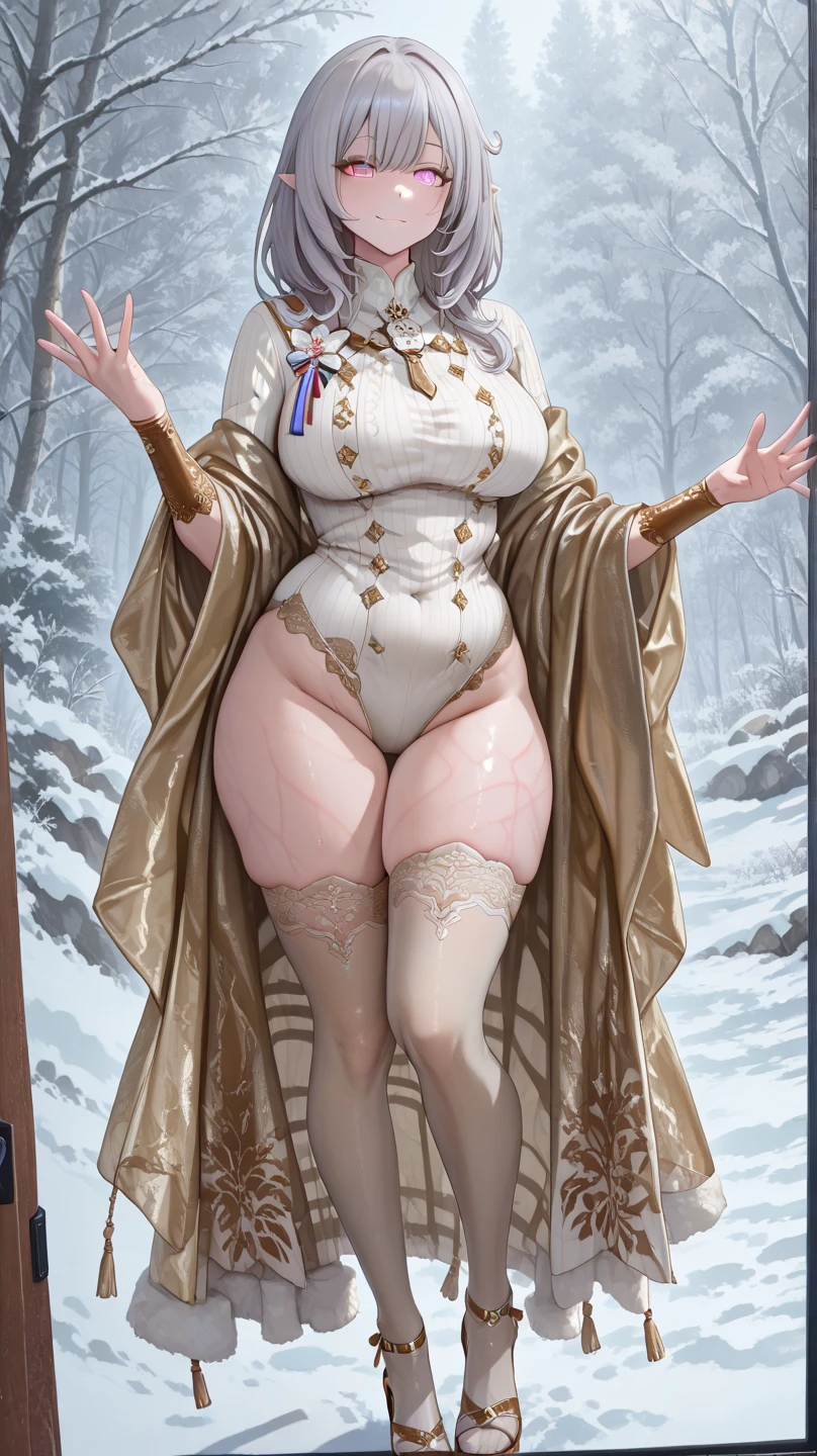 (hyper-realistic full-body photograph) of the ((16-year-old Russian girl:1)), with exceptionally albino_(pale skin and long, dark hairstyles). She possesses a curvy_muscular_((voluptuous and prominent figure with a perfect hourglass silhouette and muscle shaped)),. The image aims to capture her in a bottom-up perspective,  She's ((wearing a Erotic snow_white character costume)), erotic-con showcasing her devotion to the SnowWhite by Disney fandom. This photograph is a celebration of the Disney character, emphasizing the (VFX-enhanced colors that bring a touch of fantasy to the real world). (The camera lens is set at 35mm, offering a wide-angle shot that emphasizes her height, extremely seductively and the intricate details of the costume). (The lighting should be dramatic), ((accentuating the shadows and highlights on her  sexy full figure)) (like by Netflix movie wallpaper) ((The desired level of detail is extraordinarily high, and the image should be in ultra-high definition, highlighting the vivid colors and textures)). The goal is to create a captivating photograph that immerses viewers in a ((hyper-realistic fantasy)).