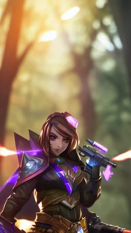 (Detail-rich CG artwork,masterpiece,best quality,high resolution) Widowmaker,cinematic, midriff exposed,sweater, (deep forest, forest background), (optimal lighting, depth of field), (captivating scenery, immersive background)