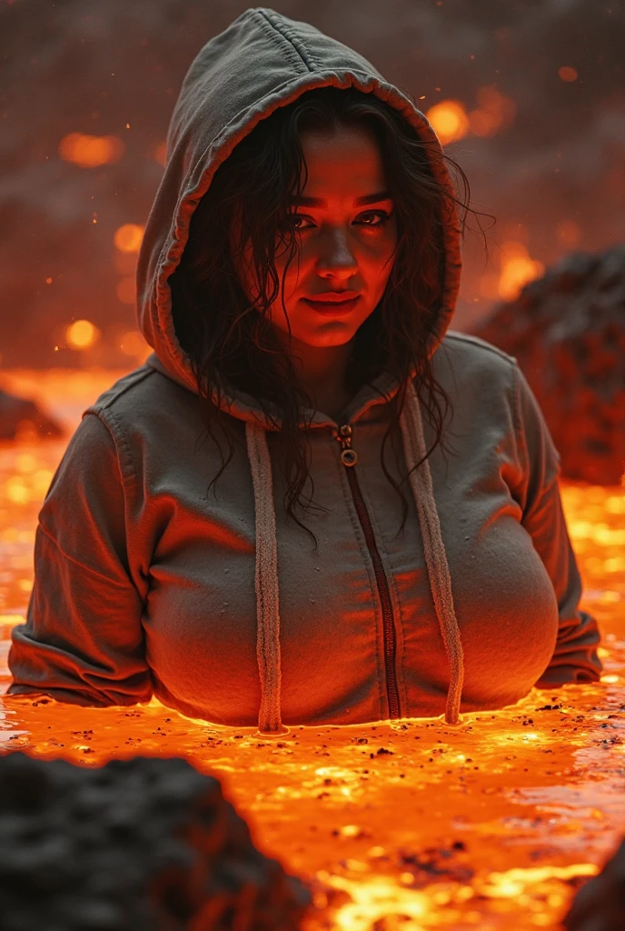 huge ancient dark stone temple cave, Lara Croft female in the huge ancient underground dangeon temple cave, female wearing tight traveler scientist cloth green shorts t-shirt like lara croft jacket, holding firing torch ancient lamp, beautiful perfect curvy wet awesome body, nipples, buttocks small soft perfect awesome correct attractive, light yellow orange fire, fullbody, face realistic european caucasian sweet cute perfect, super detailed, masterpiece, hq, 16k, high detalisation, correct ???????, long legs straight, very long hairs, small feet, super realistic skin texture,