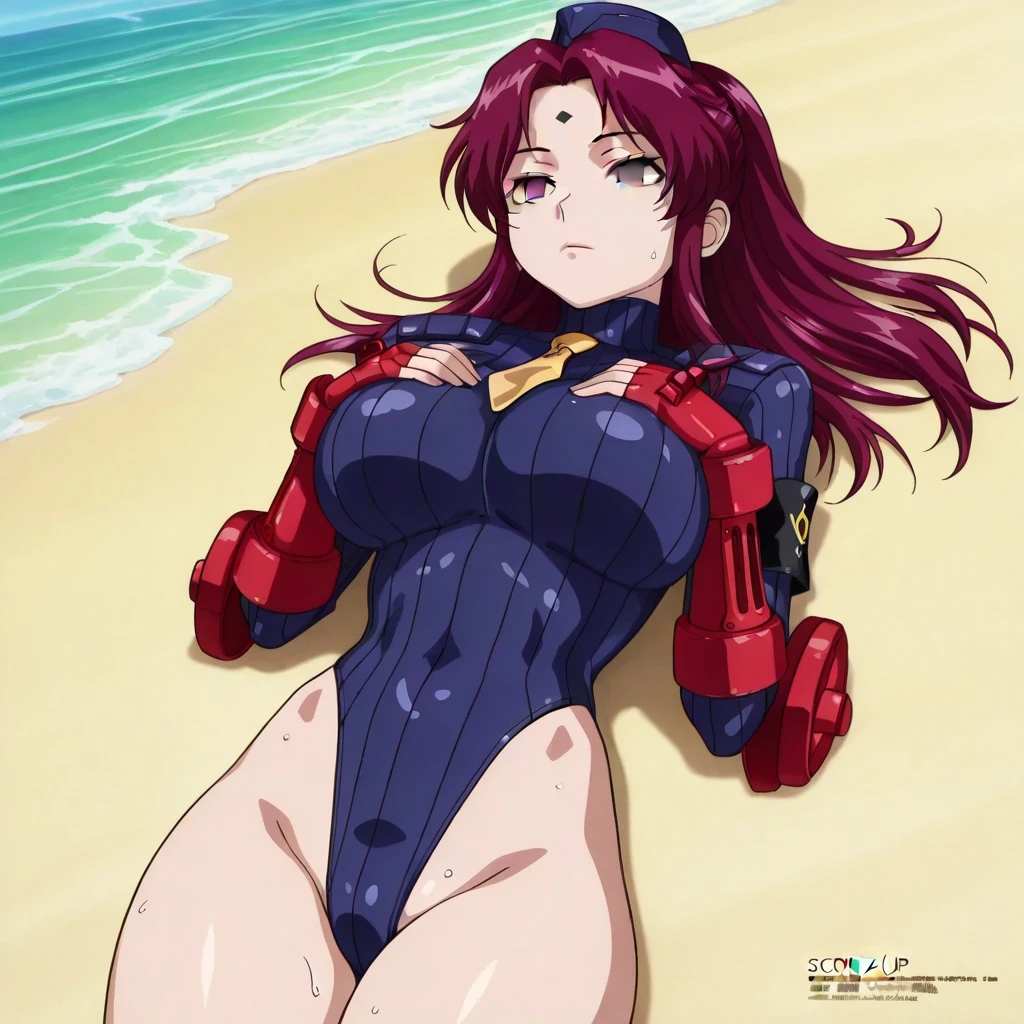 Cute anime girl with iron man armor Bikini version