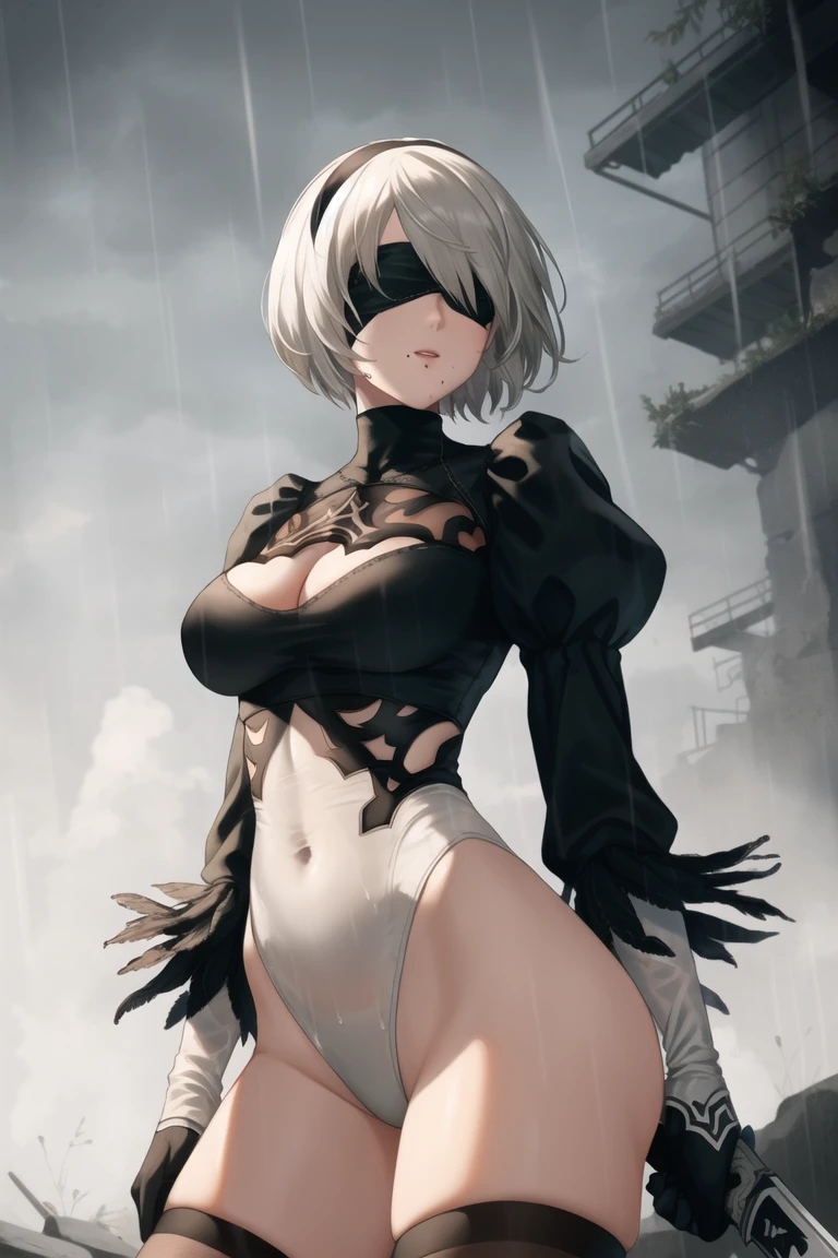 Very detailed、Highest quality、Best image quality、masterpiece、8k、Anime Face、A kind smile、Sparkling blue eyes、(SFW Huge Body)、(((Rear View)))、Cowboy Shot、Wear laceuscles of the whole body
