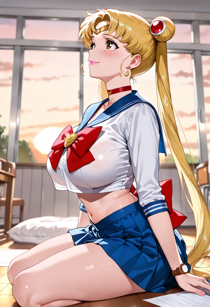 masterpiece, best quality, highres, 1girl, aausagi, double bun, twintails, parted bangs, circlet, jewelry, earrings, choker, red bow, white gloves, elbow gloves, blue skirt, sitting, crossed legs,cowboy shot, night, outdoors, moon, city, masterpiece, open mouth,big tits, smiling, embarrassed, skirt lift:1.5, open clothes,open shirt, huge tits, open shirt, show tits, (1boy, hetero, penis, sex, underwear, panties), ((vaginal, open mouth, blush)), nude male, ((clothing aside, looking at viewer, pussy, clothed sex)), bed, cowgirl position, ((pussy juice)), ((girl on top,thighs, pov)),