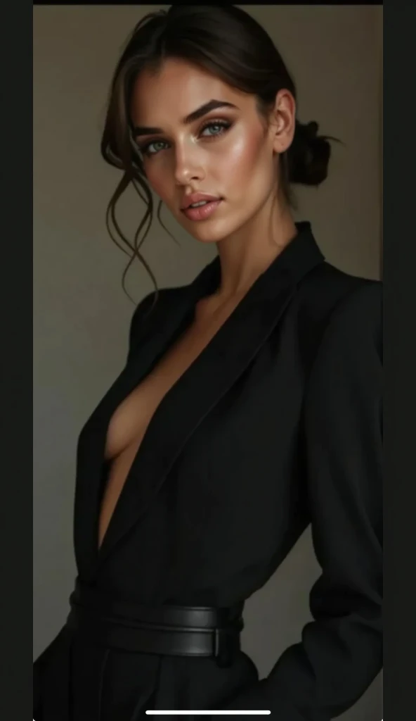 score_9, score_8_up, score_7_up, score_6_up, score_5_up, score_4_up, realistic style, photorealism, high detail, cowboy shoot, BDSM photo of a beautiful brunette, ponytail hairstyle, magnificent physique, medium-sized breasts, black BDSM outfit, standing surrounded by men in formal suits, looking at the viewer , gothic lighting, torture room, tag1, tag2
