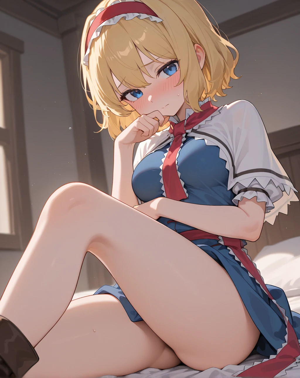 1 woman, skirts, (show off g-string detailed pantie), (hands skirt lift), from front, cowboy shot, BREAK annoyed,shoot from below