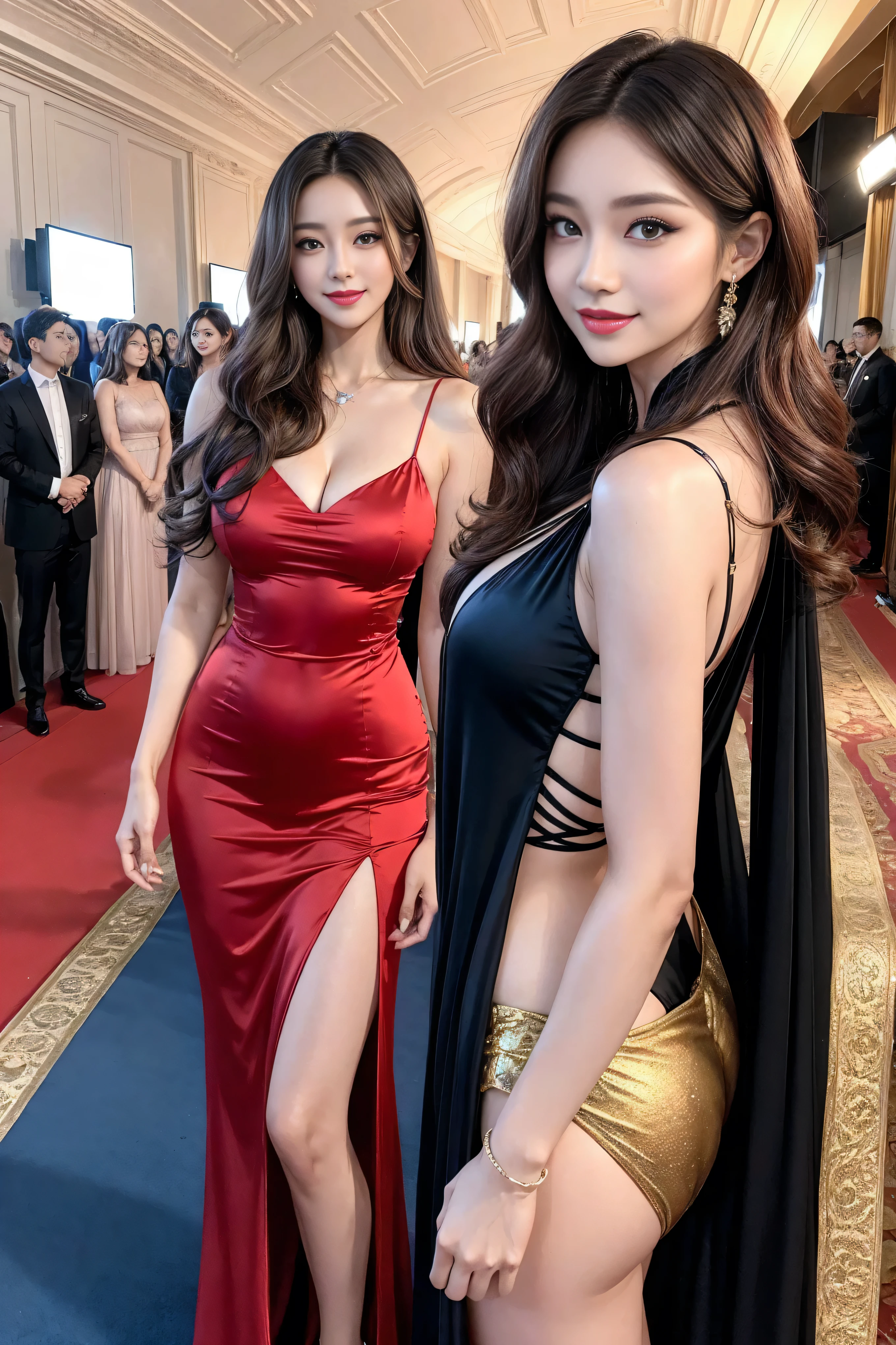 ((ingfah)),(ingfah miss grand thailand 2022),(ingfah waraha),((realistic)),(realistic shadow),((realistic skin texture)),(asian Chinese beautiful face),((Chinese sexy face)),((Chinese very sexy model)),((masterpiece)), (detailed), perfect face,(big boob),(very exotic sling Chinese dress),((big booty)),((very sexy pose)),((very sexy outfit)),(exotic outfit),((full body)),exotic pose,(thin),((sexy long legs)),((beautiful legs)),(slim),skinny,((very sexy shiny high heels)),aespa karina winter,((long hair many color)),((hot young )),((shiny color full Chinese sexy dress)),(flash tiny g-string),(many color long hair),((nipple slip)),(horny smile),(lace tights),(sexy bracelets),((very sexy emotional face)),full stand models