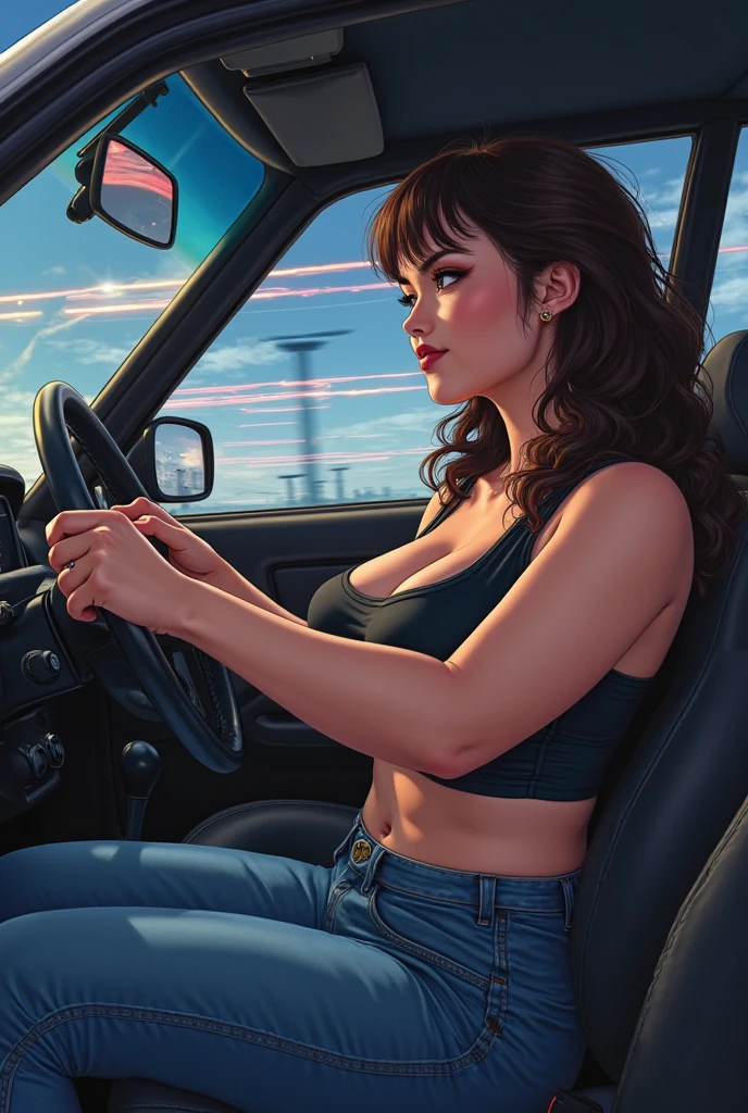 Preppy Woman. Official Art – An Award-Winning Digital Masterpiece In 4K Ultra HD, Extreme Detail And Intricate Realism. This Concept Art Brought To Life By The Hands Of Artists Like Wlop & Artgerm In A Stunning 2D Vector Illustration.