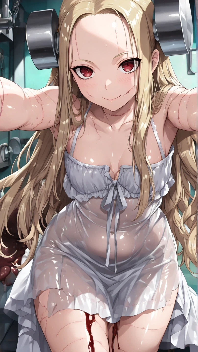 (masterpiece, best quality), 1girl,white dress, , , lace wedding gloves, white lace legwear,nipples,orgasm face,vaginal, (sex,hetero),blonde hair,,,,nsfw,18yo,long hair,(cum on pussy:1.3),(love juice:1.5),(orgasm:1.5), (breastmilk:1.0),(steam:1.1),(wet:1.1)
