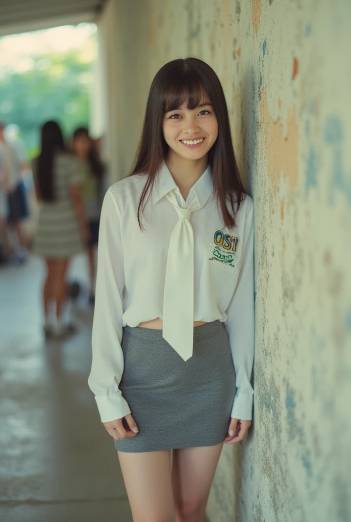 Yae Miko in a student uniform