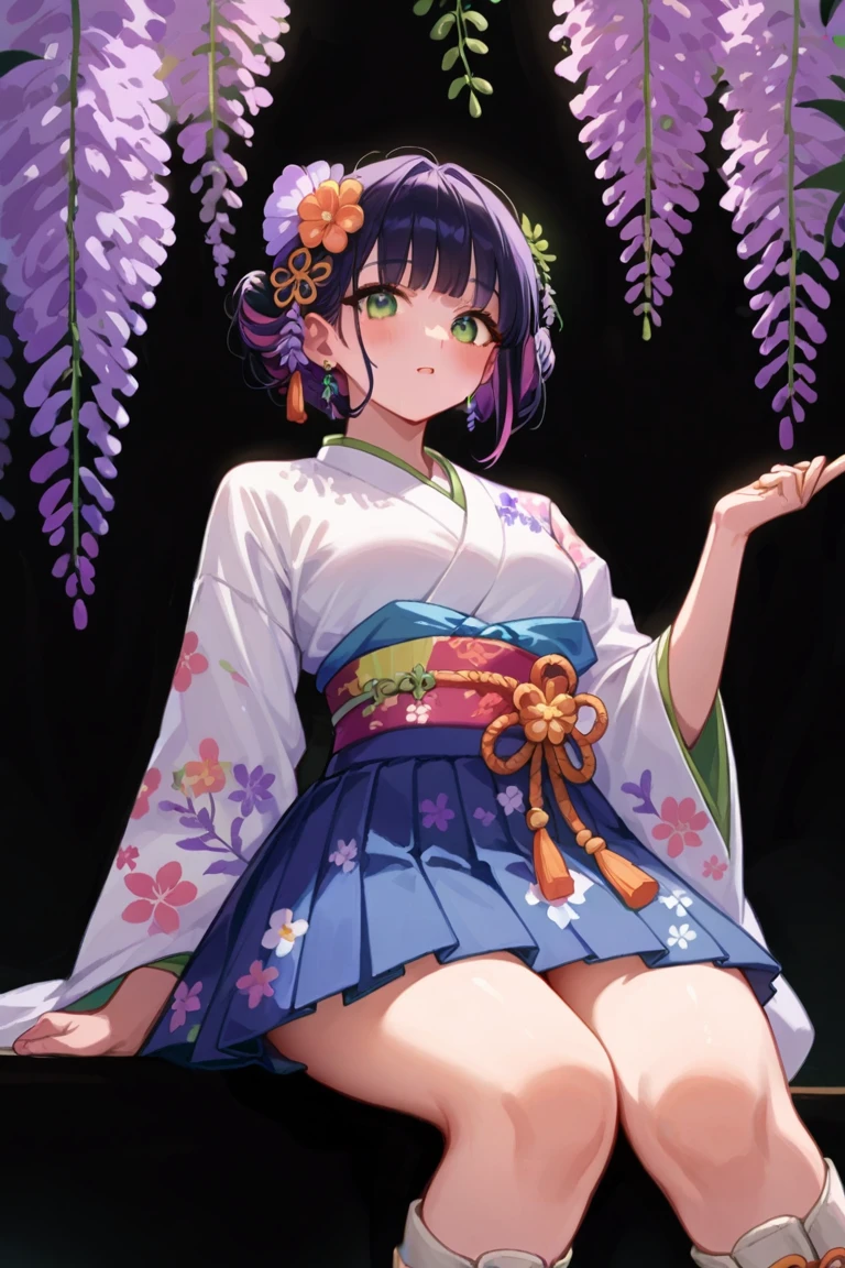 exposing her chest