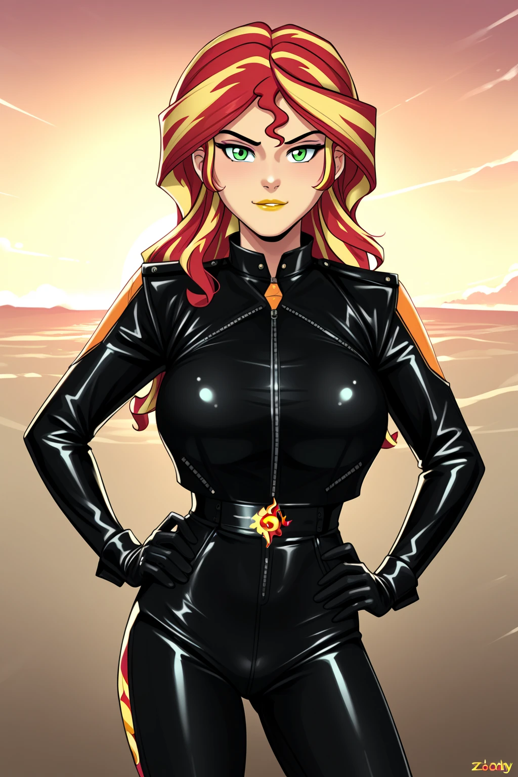 (absurdres, 8k, 4k, masterpiece, hyper extreme detailed:1.2), solo, 1girl, front view portrait, best quality, expressive eyes, perfect face, 1girl, portrait, solo, Female, mature female, adult, red hair, orange gradients, hair covering eye, medium hair, cool, confident, white shorts, wild hair, messy hair, night time, cowboy shot, half body, perfect anatomy, flowing hair, windy hair, wind, fearless, cool, badass, shirt, rugged, golden eyes, starry night sky, stars, night, smirk, badass, heroic, black graphic t-shirt, white jacket, sunglasses, smirk, bound, bondage, (arms behind back:1.4), bdsm, tape gag, tape, tape bondage, restrained, tape wrapped, wrap gag, bondage, taped wrists, taped breasts, taped mouth, taped elbows, taped forearms, standing up, 1girl, cleavage, black hair, frog tied, squatting, taped thighs, taped ankles,