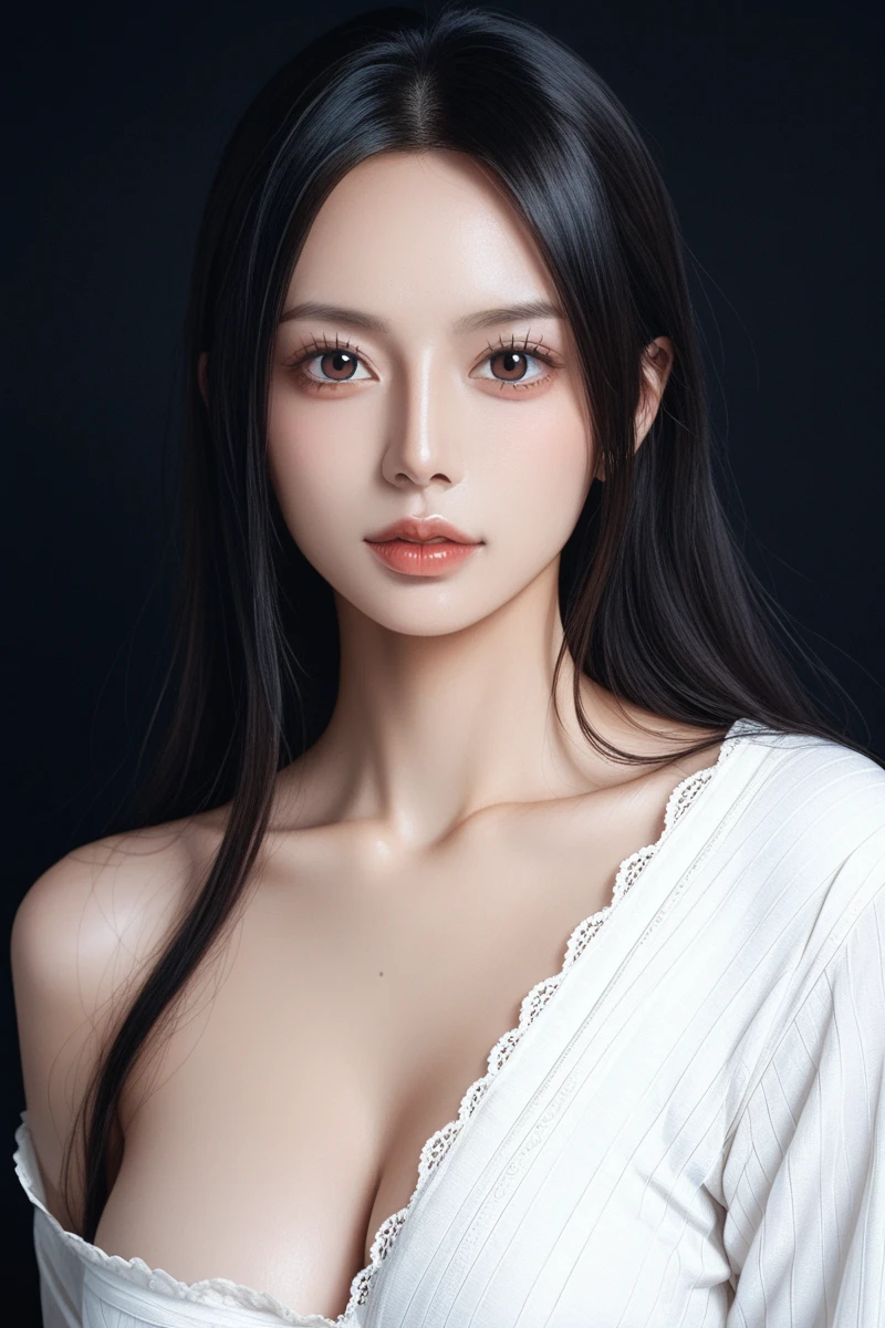 (high details:1.4)、(surrealism:1.4)、(soft lighting:1.05)、32,000、1 woman、realistic lighting、face lighting、ray tracing、(brightened light:1.2)、(improve quality:1.4)、(Realistic textured skin of the highest quality:1.4)、original photo, lifelike, full body woman love, bed, soggy, big bust, stylish hairstyle, pale skin, black eye, pink lips, (Beloved), (:1.1), ~Through, detailed background, detailed face, delicate eyes, good hair, Anatomically correct body, elastic skin, make up, masterpiece