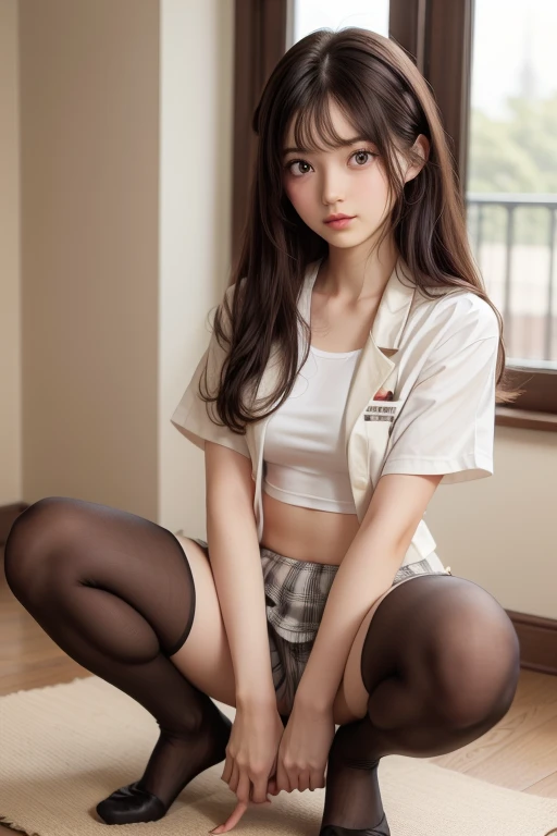 Photorealistic beautiful doctor、stunningly beautiful、doctors white coat, Doctor Fashion、(top-quality、8K、32K、masterpiece、nffsw:1.3)、超A high resolution,(Photorealsitic:1.4),Raw photography, Detailed face,,Beautiful long hair, ((Doctor Style)), , tight skirts、 Natural makeup, Breast cleavage, large full breasts、inside hospital, Detailed background, Perfect Lighting, depth of fields, Beautiful shadow gradient,stethoscope , (((fullllbody))), Full body capture, fullllbody, Legs wide open, Open legs, Black pubic hair, look to the camera, Eye for detail, Beautiful eyes,
