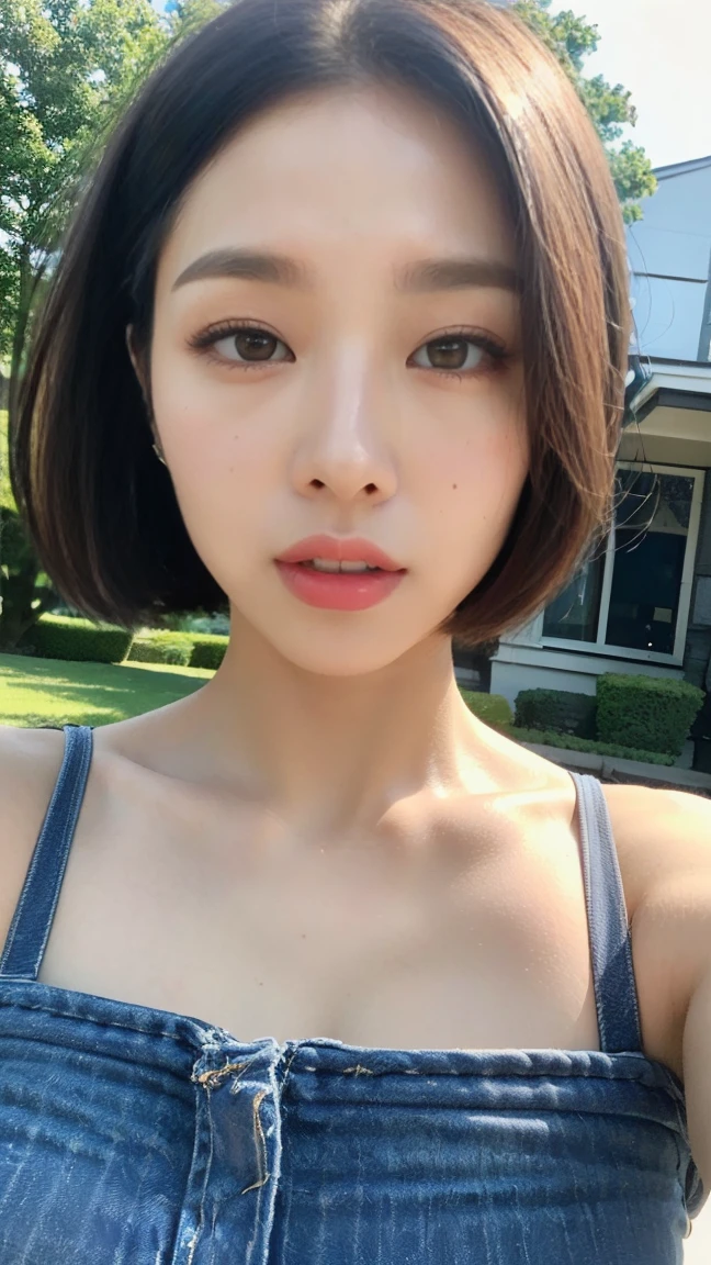 ((Bestquality, 8k, a masterpiece:1.3)), sharp:1.2, Perfect body beauty:1.4, Slim abs:1.2, ((Short to medium hair, huge tits:1.2)), (Wet white shirt：1.5），（rainy，the street：1.2），（wet body：1.5），Highly detailed facial and skin texture，Detailed Eyes，Double eyelidd，Eyes look into the camera，Seven doppelgangers，The two breasts are squeezed together，exquisite face，Peripheral female