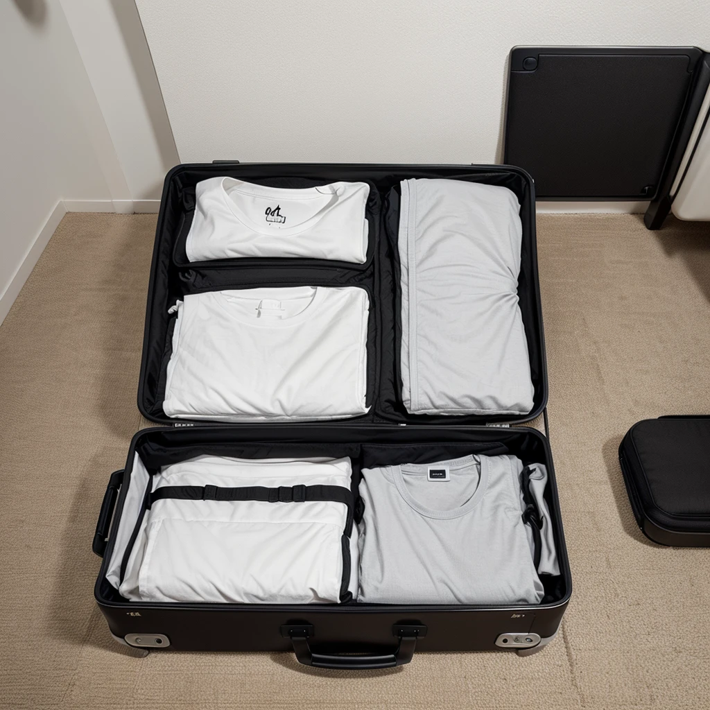 Suitcase without the shirt