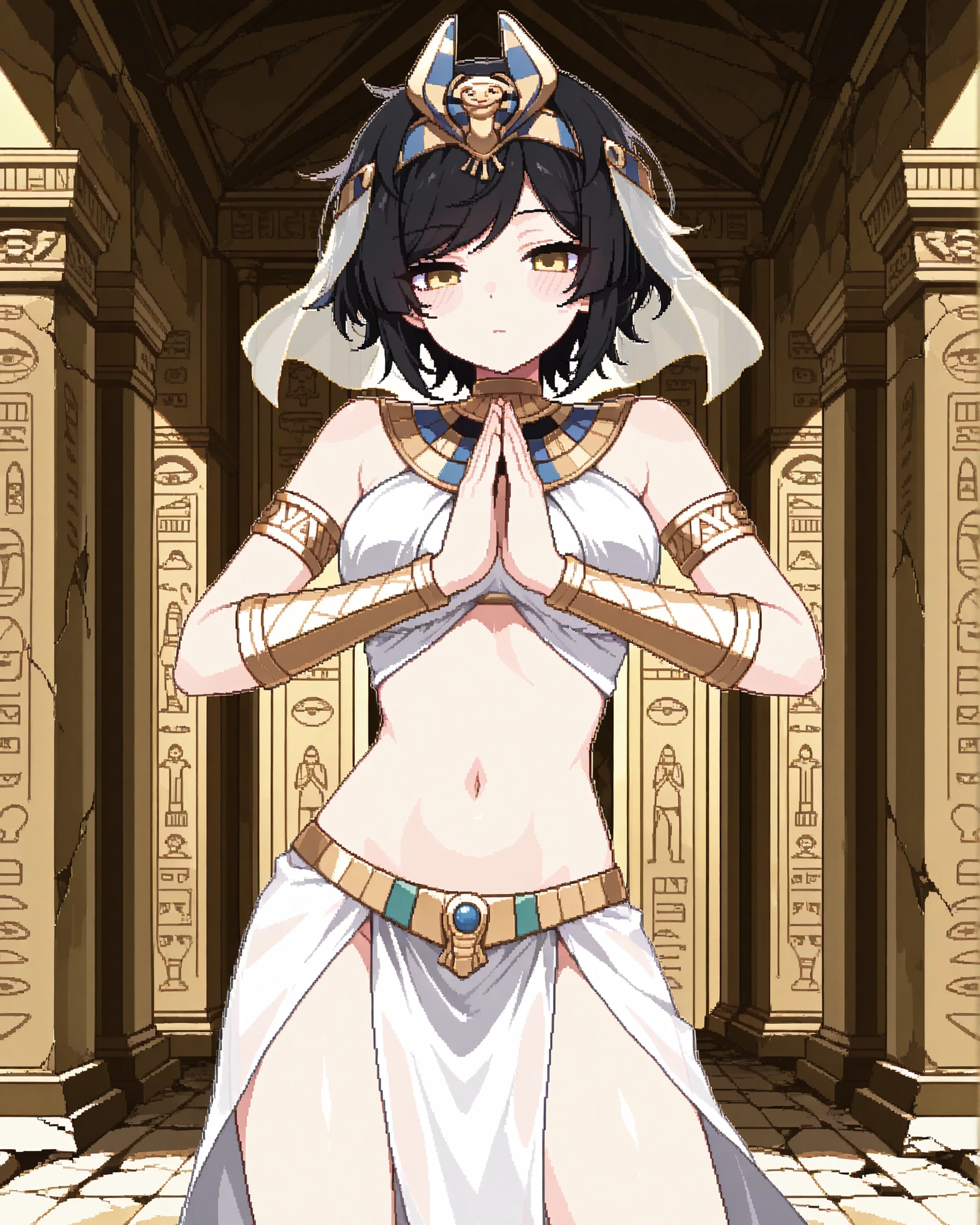 All intricate details: "(MahabharataPunkAI, ((see through, short clearswimsuit)), tan skin, beautiful, Egypt style, egypt girl, cute, 1 girl view, ((+18)), random angle shot)"