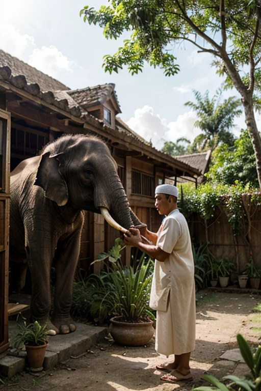 1936 kodachrome photo of a rich white man buying a baby elephant with a red ribbon at a market in India<lora:boring-v4:0.8><lora:boring-alpha-v3:0.3> <lora:boring-v4-faces-version:0.3>