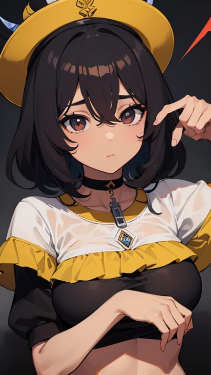 yor briar, anime style beutiful woman, 1girl, happy, sexy pause,(with sparkling eyes and a contagious smile:0.9),red face, closed mouth, beautiful detailed eyes, super detailed skin, backlighting, bare shoulders, black background, black dress, black gloves, black hair, breasts, dress, earrings, fingerless gloves, floating hair, floral print, flower, gloves, gold earrings, gold hairband, hair flower, hair ornament, hairband, holding, holding weapon, jewelry, large breasts, long hair, looking at viewer, off-shoulder dress, off shoulder,red eyes, short hair with long locks, sidelocks, solo, spikes, thighs, two-sided dress, two-sided fabric, weapon, fighting stance , face, close up, from above, highest quality, looking at viewer,high resolution.