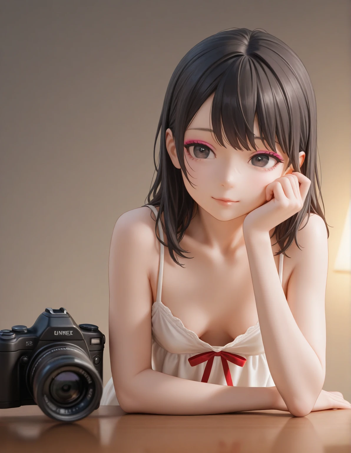 Highest quality,masterpiece,Nipples,Pussy,Black Hair,Popular adult video actress,cute,Beauty,event,ball＆Greet,Indoor photography studio,Waiting