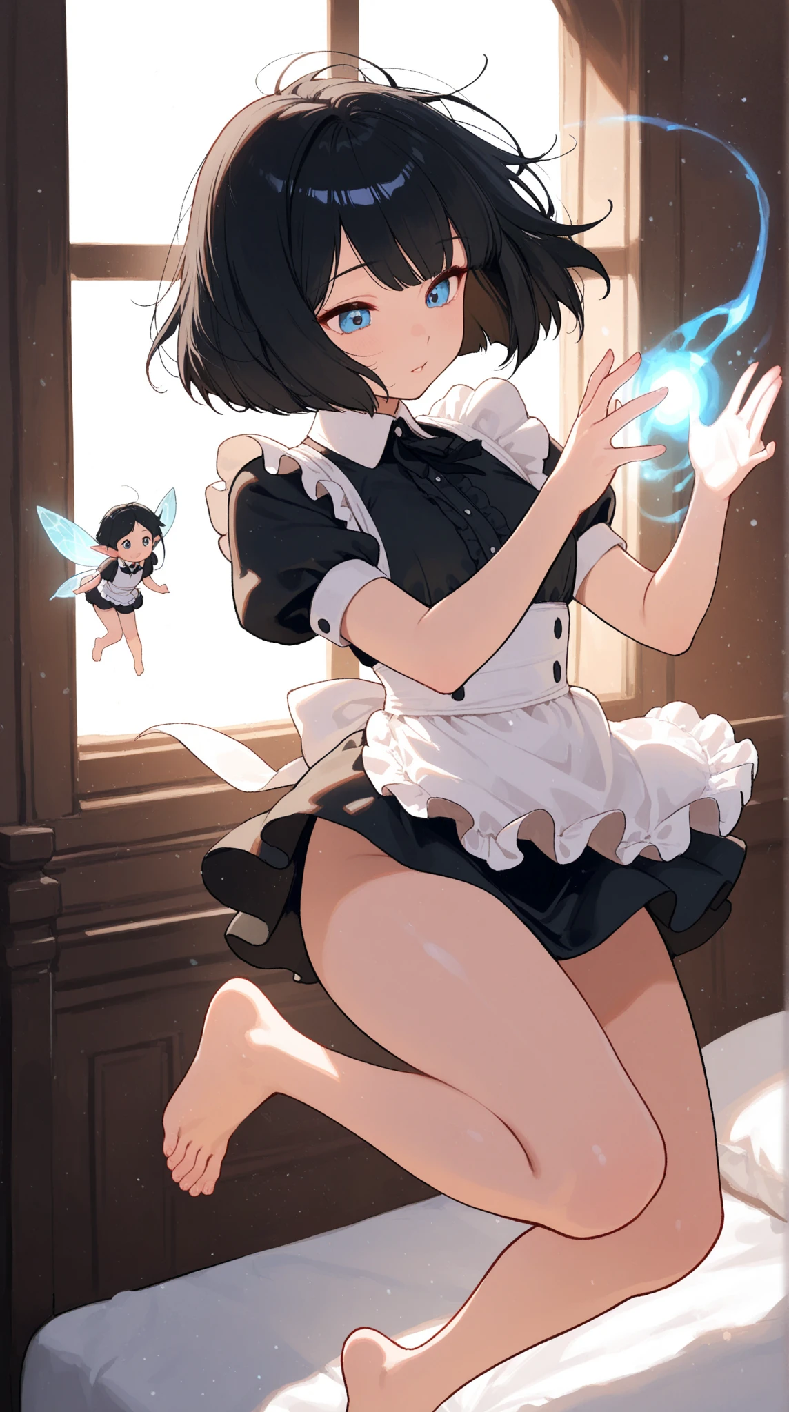 {{{masutepiece}}}, {{{Best Quality}}}, {{Ultra-detailed}}, {{extremely delicate and beautiful}},(nffsw), (Best Quality, in 8K, 32K, masutepiece, nffsw:1.2),elementary student、a photo of a cute girl,8-year-old girl、 of the highest quality, Best Quality, Realistic, Unity, 32k wallpapers, Official art,(Childlike body),(child),(Luxury Maid Clothing:1.5),{Maid costumes}、(long skirt)、(White see-through panties:1.5),(Gorgeous headphones:1.3),(A big smile:1.3),(Sweaty skin:1.5),(Juvenile body),(Unripe々Shishi Body)、Black hair,(Very short hair:1.3),,(,(Full body:1.2),(skirt rift :1.7),(White all-lace shorts:1.3),(Completely see-through panties),{see through panty},(Panties with a small area)、(Mid summer:1.5),(Angle from below:1.5),(Spread legs),(clean legs),childishオマンコ、オマンコthe shape of the is clear、rather small breasts、flat breast、{{Dress is sheer}},{lace dresses},{Dresses with visible breasts},{Small Panties},{Panties are transparent},{Papillae visible through clothes},{Pink papillae}、pointed papillae 、{{pointed Nipple}}、オマンコthe shape of the is clear、{Pinkオマンコ},Pink、{Through the pantiesオマンコ}、{Panties that dig into the buttocks},{Bold poses}、{Vulgar poses}
