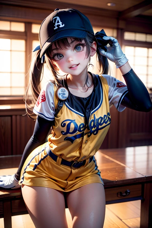 (Baseball Field: 1), Morning, (Baseball Uniform:1), Long Blue and White Fringed Hair, Light Blue Eyes, 1 Girl, 20 Years Old, Innocent, (Realistic), (Intricate Detail: 1.2), (Masterpiece: 1.3), (Best Quality: 1.4), (Ultra High Resolution: 1.2), Ultra High Resolution, (Detailed Eyes), (Detailed Facial Features), HDR, 8k Resolution, (Lens Flare: 0.7), Leg Raise, Baseball Pose,