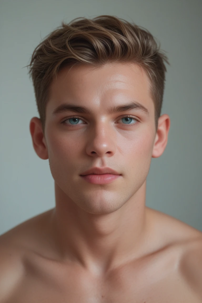 a photo of a man, translucent skin, detailed skin, pale skin, looking at viewer,  Brown hair,  contempt expression,  4k high quality, sharp focus, high resolution, depth of field, outdoors, natural light,  <lora:ifap-sc-ema-LORA:0.7>