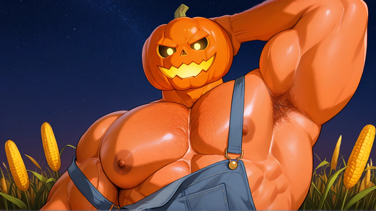 nsfw, (((High resolution, best quality, masterpiece, high detailed))),
(((man with pumpkin head))), (musclegut:0.9), Male, (human body), (dark skin:1.8), glowing eyes, (Big penis, Large penis:1.2),
((((Sweaty)))), ((loathing)), ((blush)),
((((He's wearing a coat)))), (torn clothes:1.1),
night, ((Cemetery at night)), (halloween), on bed,
BRAKE (bukkake, cum, cum everywhere, excessive cum, cum on body, cum on chest, cum on arms, cum on face:1.5),
Pumpkin man being raped by Werewolf, (mating press, penis, ass, on back, solo foucs:1.7), (from below, dutch angle:1.5),
