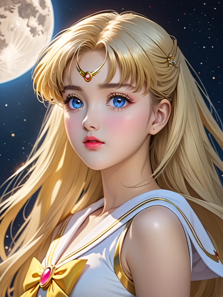 sailor moon，(masterpiece, best quality:1.2), Girl in a bottle, alone