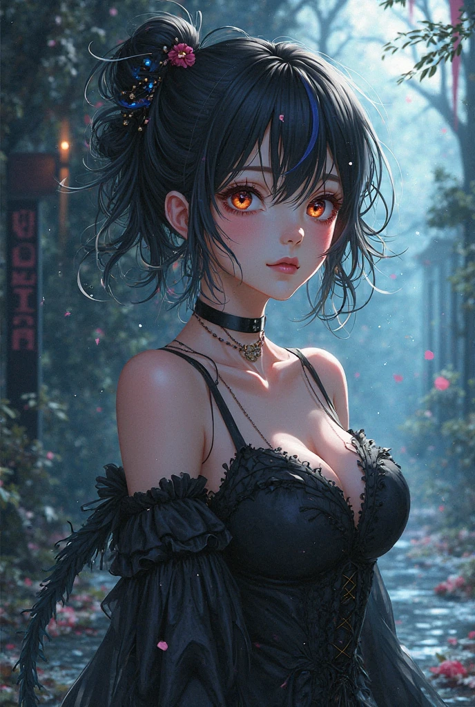 masterpiece, Best quality, (чрезвычайно подробные обои CG Unity 8k), (Best quality), (Best Illustration), (best shadow), absurdity, Realistic lighting, (abyss), beautiful detailed glow, painter Peter Morbacher, Sakura Branches, sakura flowers, glowing eyes