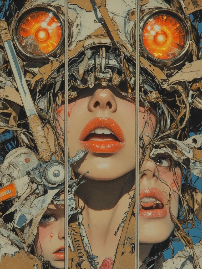 Highest quality,masterpiece,Ultra-high resolution,mechanical,Cruel Machine Girl、Mixing tube、nsfw,BDSM