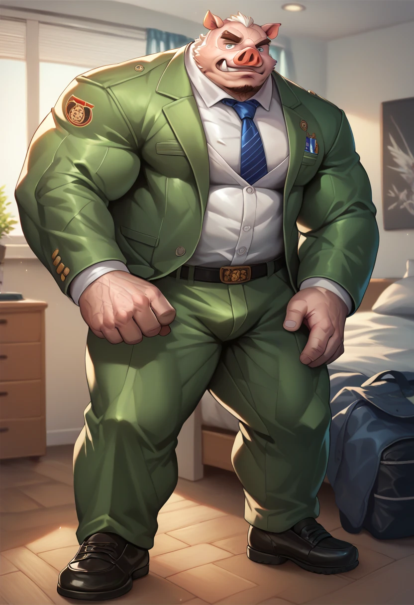 (masterpiece, best quality:1.2), 1man, solo, muscular, flexing muscles, at gym