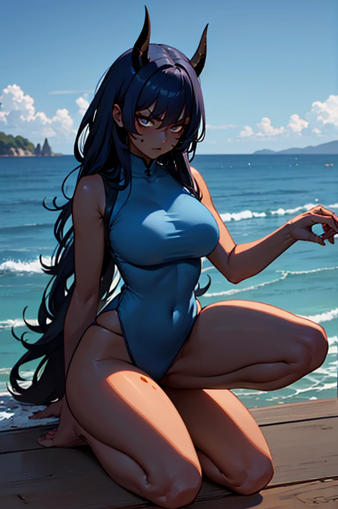 Hinata, 1girl, sozinho, majo, coxas thicc, Seios enormes, wearing purple gradient bikini, na piscina, olhos puros, seios enormes, olhos altamente detalhes, seios grandes detalhados,anatomia perfeita, boa anatomia, good composition, axilas altamente detalhada, suando, mami, MILF, coxas, seios grandes, pele oleosa,axilas peludas, axilas de suor