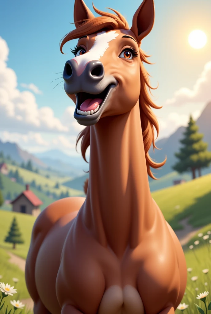 Laughing horse