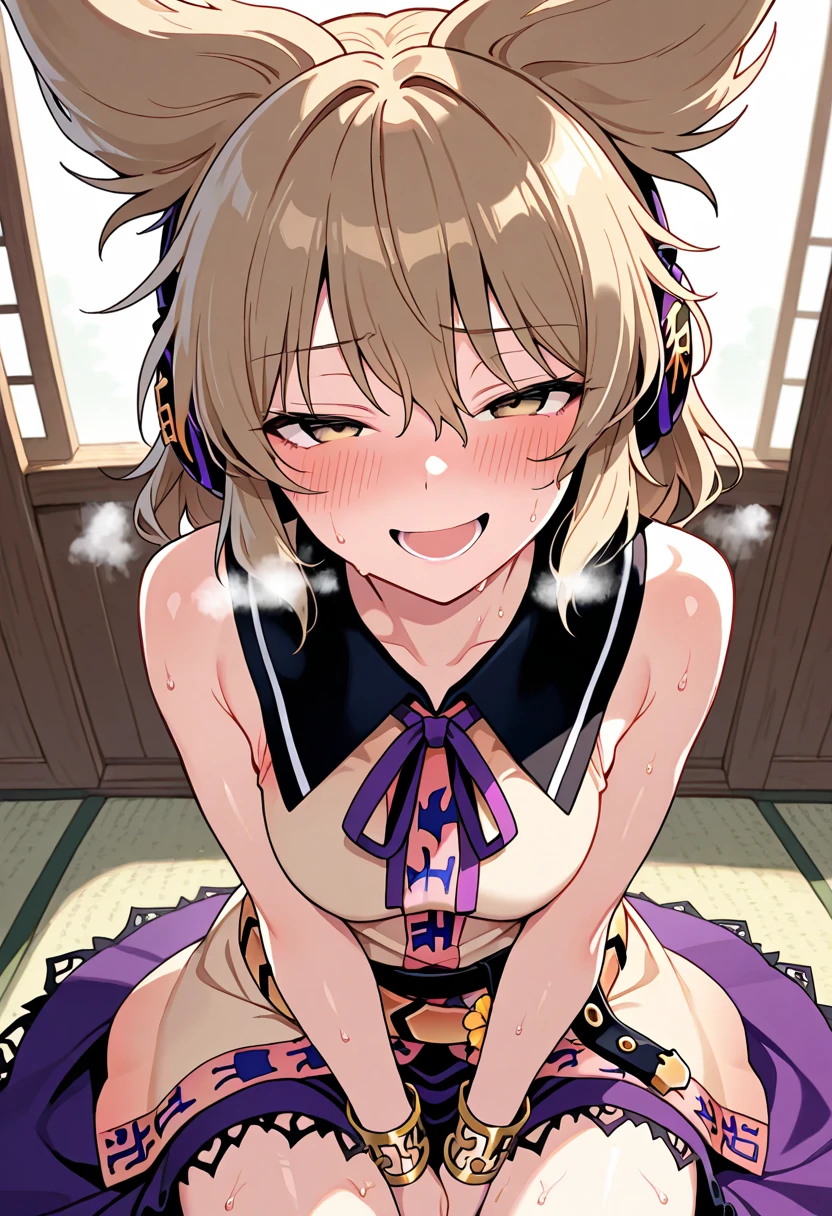 A blonde twin-tailed young girl wearing a pink floral yukata is being raped by a man in the woods at a night festival,Highest quality,masterpiece,(((1man and 1girl,having sex))),A young and  10-year-old girl is violently raped and cums inside her, crying and screaming.,Obvious flat chest,Visible genitalia,Tears flowing,Her clothes are in disarray and her breasts are visible,A young girl spreads her legs wide in an M-shape