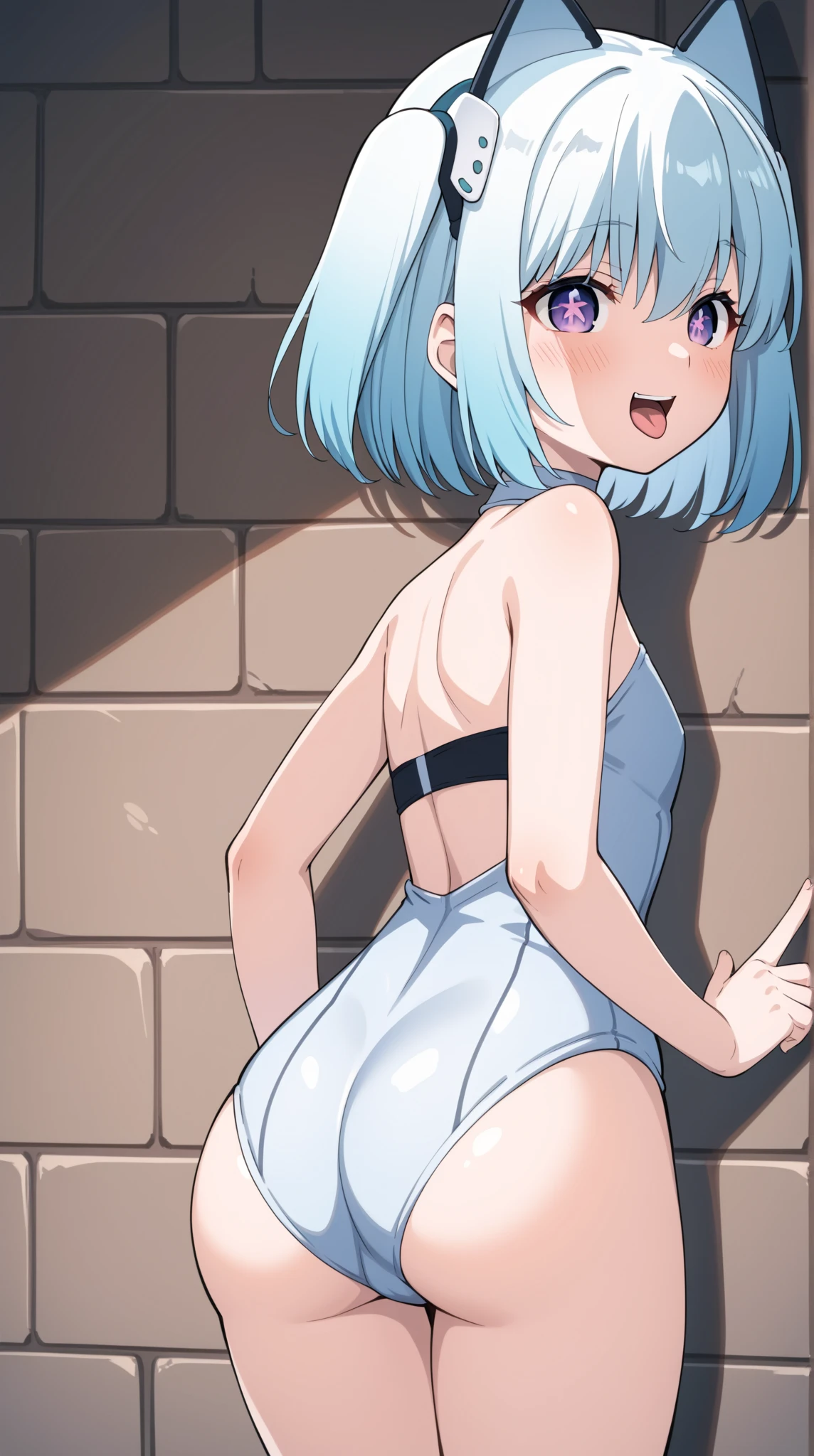 (masterpiece, Highest quality:1.2), One girl, alone,Are standing_Split, Are standing Split,Are standing ,、From the side、From the back、anus、Ass