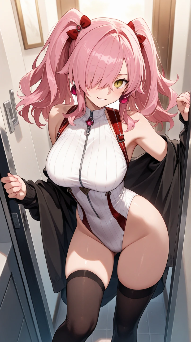 there is a woman in a pink outfit posing for a picture, anime girl cosplay, ann takamaki from persona 5,(orejas de conejita :1.4), full body zenkai! asuka suit, asuka langley soryu, asuka langley sohryu, asuka langley souryuu, ayaka cosplay, anime cosplay, asuka langley, junko enoshima, misa amane, high quality, (RAW photo, best quality), (realistic, photorealistic: 1.4), (extremely delicate and beautiful: 1.4), amazing, fine details, masterpiece, ultra detailed, high resolution, best illustration, best shadow, intricate, ( extremely intricate: 1.2), (exquisitely detailed skin), cinematic light, perfect anatomy, (cool color: 1.4), sharp focus, 8k UHD, DSLR, (Fujifilm XT3),(iluminación cinematográfica :1.4), ,(Fondo de ruinas de mazmorra en ruinas piedras grandes caverna cueva :1.4 )