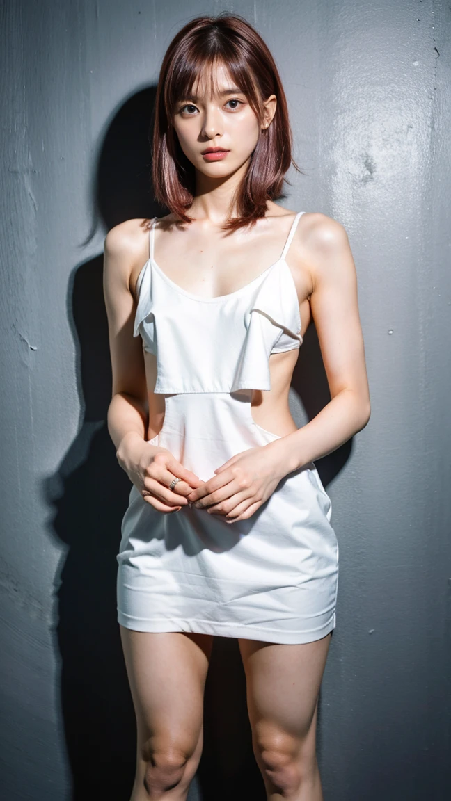cut
(Small Tits), (18-year-old), (very small head), dawn, sunlight, (Perfect body:1.1), (short hair, Wavy Hair, Pink Hair), (8K), (Very delicate and beautiful), (Highest quality:1.0), (Realistic), Realistic Shadows, (High resolution:1.0), Detailed skin, Very detailed, the body is slim, (Beautiful Hair, Real Hair, Thin Hair), blush, Realistic, Realistic Face, Realistic eyes, Small eyes, smile, (((colorful))), (eyeliner), (mascara), (eye shadow), whole body、Open leg pose、Nipples、naked、Thick pubic hair