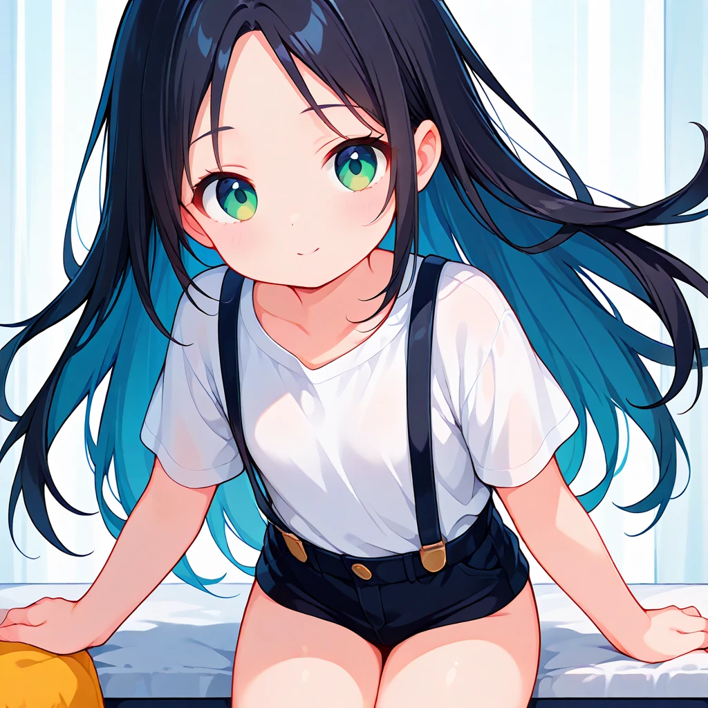 best quality, amazing quality, very aesthetic, absurdres, (1girl, aris, blue archive, solo, blue eyes, black hair, side ponytail), (realistic face:0.9),(thong:1.8),dress lift, (grin, blush, thigh:1.3), (cowboy shot), (glistening eyes), (half closed eyes:0.9), (), (official art:1.3), (panties around one leg), expressive eyes, perfect face, 4k, extremely detailed anime illustration, extremely detailed eyes, perfect ???????, light rays, (anime background:1.5), clear eyes, beautiful face, small breasts,(anime style:1.9), (Warm Light:1.5), (highres:2),