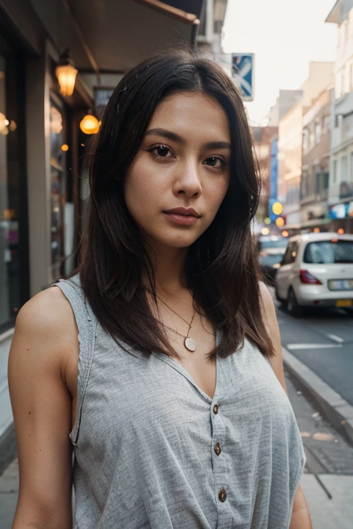 A stunning intricate full color portrait of a 20 year old woman,nuder, crowded night market, exploring stalls, natural lighting,epic character composition,by ilya kuvshinov, alessio albi, nina masic,sharp focus, subsurface scattering, f2, 35mm, film grain <lora:SuziDiam:1>