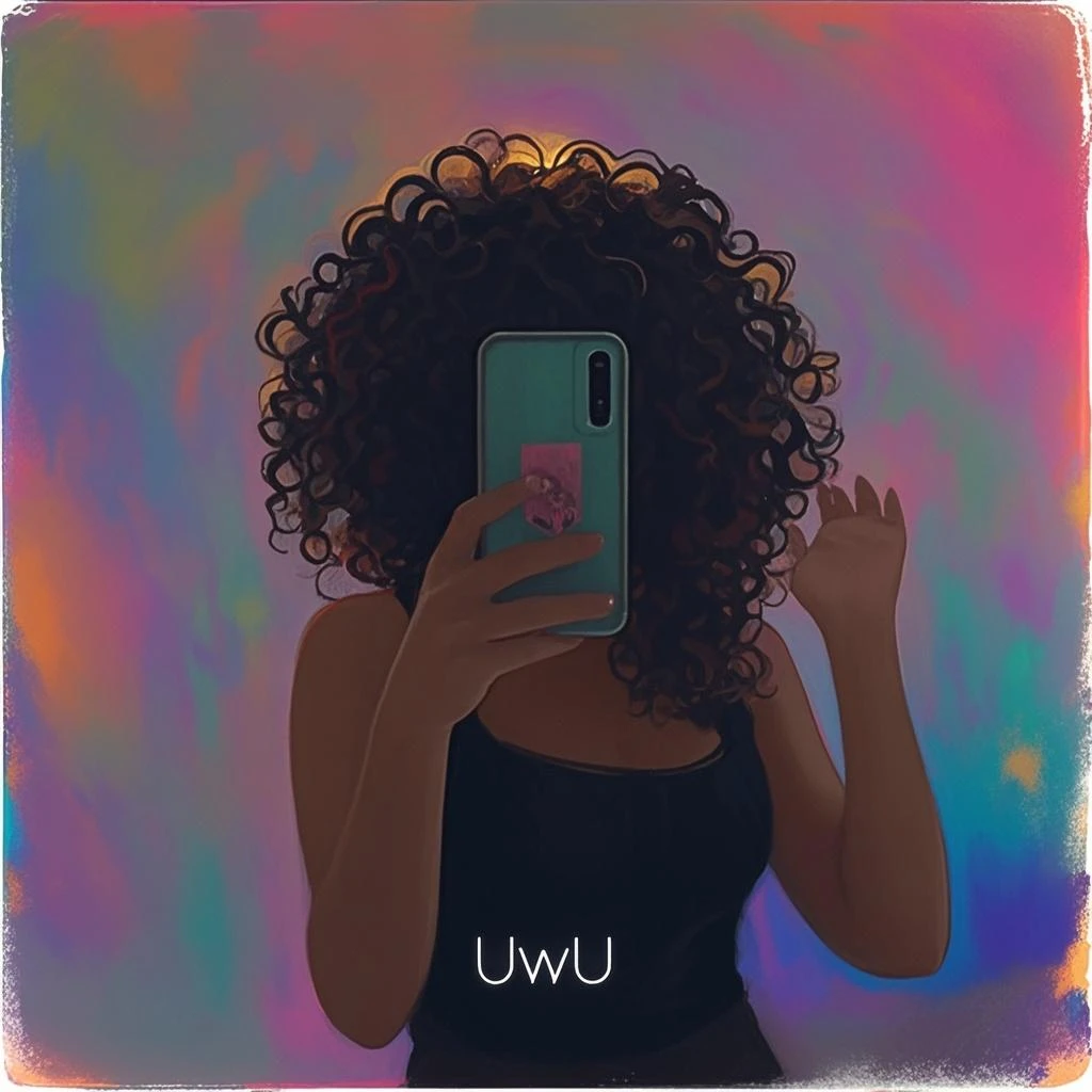 two shot panel, Curvy Black woman with Afro, lifting up blue shirt to show her white high cut panties, speech bubble saying "Hey, look over here, for a second...", mouth open to talk, photo realistic, intricate details