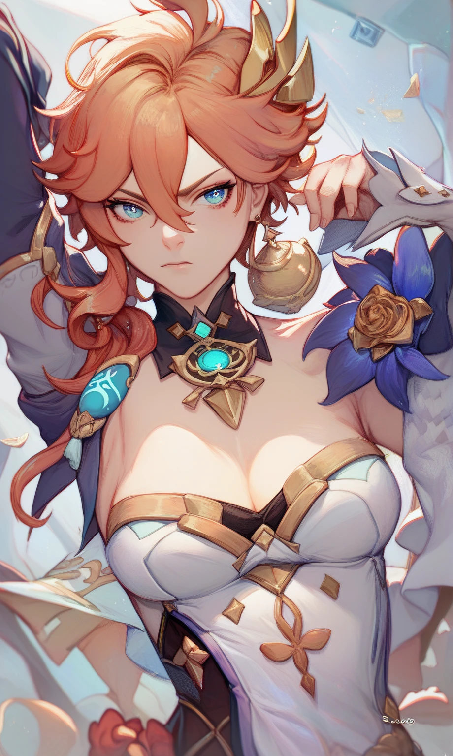 Cartoon in the style of 'Demon Slayer', perfil, Kinetsu no Yaiba, personagem em trajes de Demon Slayer, serene gaze, subtle smile, Hands together, Demon Hunter.