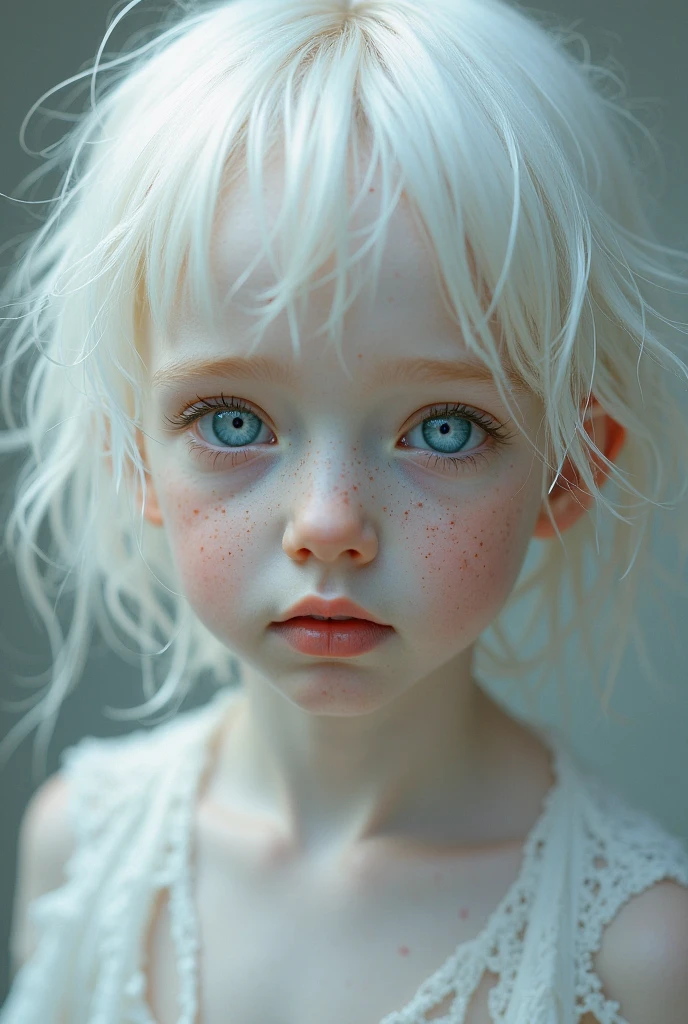 An attractive albino boy about 2 attractive