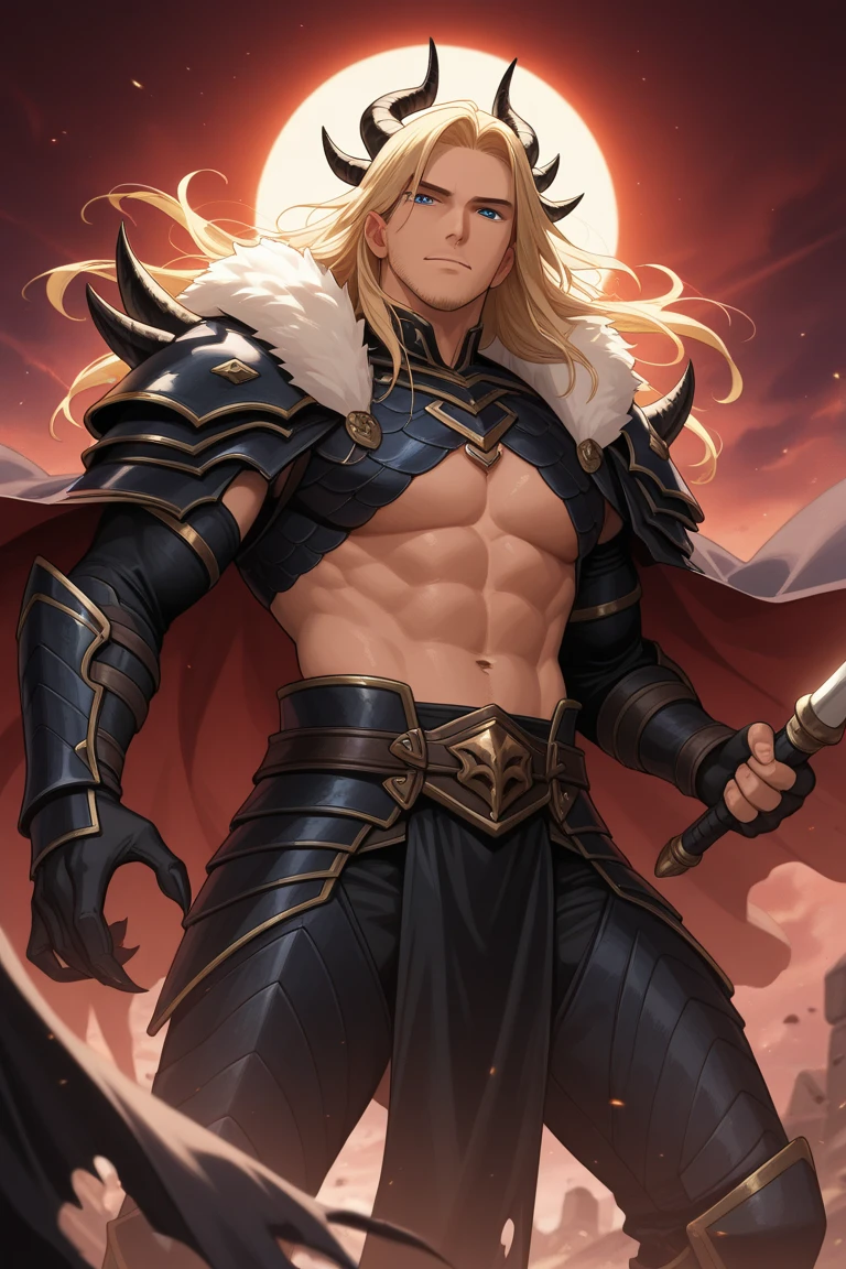 (((Solo character image.))) (((Generate a single character image.)))  (((Dressed in medieval fantasy attire.))) (((Very sexy facial expression.))) (((Dressed in medieval fantasy attire.))) Art style by J Scott Campbell.  Looks like a fierce, rugged male medieval fantasy gladiator.  Looks very imposing and sinister.  Looks like a stone cold killer.  Looks like a powerful, muscular male gladiator for Dungeons & Dragons.  Looks fierce, dangerous and deadly in a medieval fantasy setting.   Looks darkly sexy and attractive.  (((erotic and risque pose))), (((oiled body))), (((ideal male physique))), (((looks like a dark sexual fantasy))), (((luxurious and sexy blonde hair))), A single character portrait, fantasy art, fantasy attire, attractive, very sexy, muscular, powerful body, detailed muscles, youthful, (((sexy man in his early 20’s))), (((intense, serious stare))), powerful, dangerous,  (((sexy armor))), revealing armor, gorgeous face, sexy mouth, Dungeons & Dragons character portrait, intricate details, ultra detailed, extremely detailed hands, ultra detailed clothes, combat ready pose, ultra detailed hands, epic masterpiece, ultra detailed, intricate details, hyperdetailed hands,  award winning, fantasy art concept masterpiece, trending on Artstation, digital art, unreal engine, 8k, ultra HD, centered image
