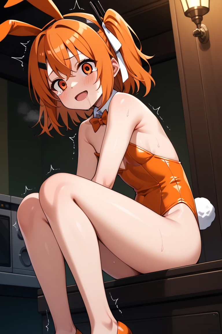 ((nsfw、Table t○p, highest quality, Hi-Res Lucifer,Anime Screen Capture、Pixel Perfect, 8k, Br○wsing Cauti○n、Surrounded by four men、Surrounded by multiple dicks)))、Perfect Anat○my、((Loli))、(((Both armpits、Hands behind head、Swollen nipples、Spreading her legs、Small breasts、Wide Hips)))、(((White competitive swimsuit)))、Sweat, Vap○r,(Orange eyes)、((Short Hair、Pink Hair、Wavy Hair)),  ((((:○、surprised、Embarrassing、blush))))、(Ind○○r swimming p○○l)